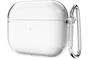 Svanove for Airpods 3 Case Clear Hard Plastic, Transparent Simple Cute Airpods 3rd Generation Case with Keychain, Girly Y2k Aesthetic Trendy Airpods Cover Accessories for Women Girl, Clear