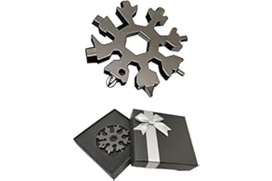 MR PRIME LTD 18 in 1 Snowflake Black Multi Tool DIY Handy Stainless Steel Multi Opener Gadgets Ideal for Camping Outdoor Travel Adventure by Mr. Prime