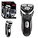 Bauer Rechargeable Cordless Men's Rotary 3 Three Headed Shaver with Trimmer