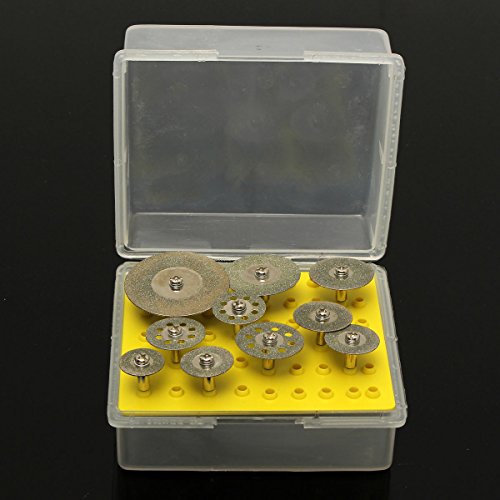 BABAN 10x 1/8“ Kreissägeblätter Diamant-Trennscheibe Set Kreis Sägeblätter Scheiben Schleifen 3.0mm - 6