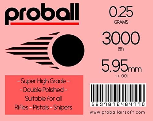 Proball 20 bags of 3000 0.25g bbs Bulk Deal