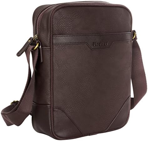 Firetrap Formal Small Item Gadget Bag Brown Shoulder X-Body Manbag Holdall One Size