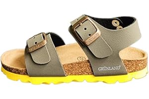 GRÜNLAND IL BENESSERE È NATURALE Grunland Junior Sandalo Bambino SB0901-40 Luce Verde