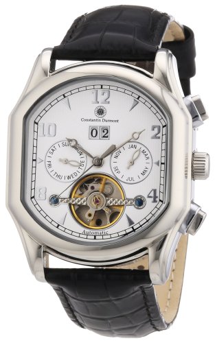 Constantin Durmont Herren-Armbanduhr Marshal CD-MARS-AT-LT-STST-WH Constantin Durmont Herren-Armbanduhr Marshal CD-MARS-AT-LT-STST-WH