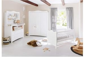 PINOLINO Ensemble pour chambre d'enfant avec étagère Florentina large, blanc