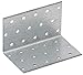 Produktbild KM6 verzinkt Corner Brace 60 x 60 x 100 mm T2 mm Winkelkonsole, Holz Gelenke Winkelhalterung Korsett L starkem Bar