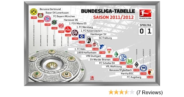 Dfl Riesenmagnettabelle 1 Bundesliga 60 Cm X 40 Cm Amazon De