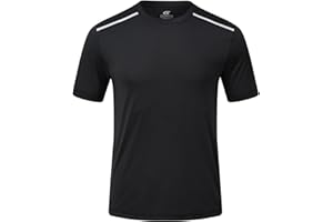 Huayuzh Mens Swimming T Shirt UPF 50+ Rash Guards Watersport Quick Dry Short Sleeve Surfing Running Sports Rash Vest Top