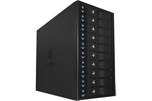 ICY BOX IB-3810U3 Negro unidad de disco multiple - Unidad de disco múltiple (Unidad de disco duro, SSD, SATA, Serial ATA II, Serial ATA III, 3.5", 5 Gbit/s, Negro, Unidad de disco duro, Poder)