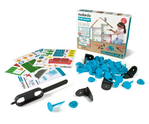 Preisvergleich Produktbild Makedo 2500006 - Makedo - find & make Dollhouse