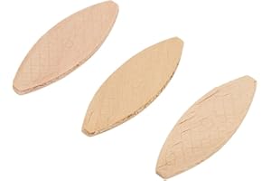 Estink Tasselli Piatti in Legno, 100 Pezzi 47x15x4mm Lamelle in Legno di Faggio Compatibili con Lamellatrice e Fresatrice per Legno, Strumento di Aggancio per Carte di Legno