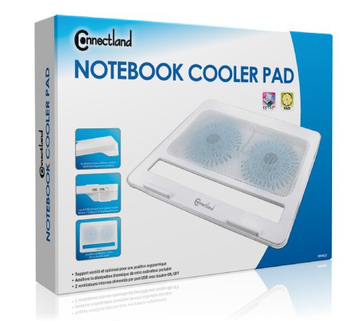 Connectland Notebook-Ständer mit Lüfter , 15-17 Zoll, Weiß - 5