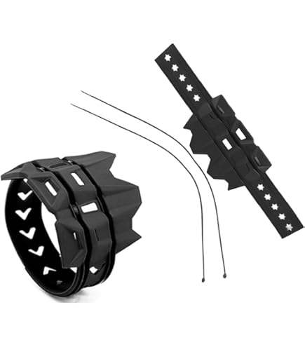 Protezione Antiscottatura Per Moto - Copri Scarico In Gomma Termica Con Cinghie | Nero - Foto 6