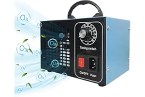Auveach Ozongenerator 60,000 mg/h Haushalt, industriell, tragbarer Luftfilter, kommerzieller Luftfilter mit 60 min Timer für Haus, Büro, Fitnessstudio (blau)