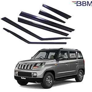 BBM Door Visor for Car Rain Wind Visor Side Window Front and Back Deflector Compatible with Mahindra TUV 300 (Set of 6)