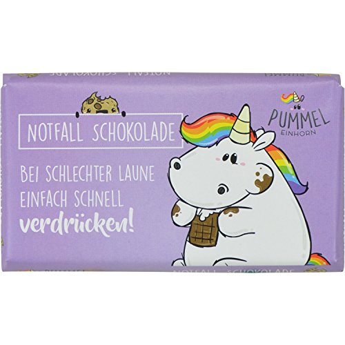 Preisvergleich Produktbild Pummeleinhorn Schokolade - Notfall Schokolade (lila)