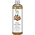 NBL Natural Almond Oil (Large 16 oz) Sweet Almond Oil for Skin or Almond Oil for Hair, the Perfect Natural Body Oil for Women, Great as Unscented Massage Oil, 473 ML