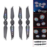 ☛☛ Die LED-Blitzpropeller haben 5 Farben: rot, gelb, blau, grün und weiß.Es ist wie ein UFO so mysteriös und so cool, wenn Sie Ihre Mavic 2 Pro / Zoom fliegen.