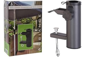 UNBEKANNT Uchwyt na parasol przeciwsłoneczny balkonowy, Ø 34 – 48 mm, zacisk balkonowy, uchwyt na parasol ogrodowy