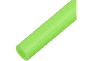 M METERXITY Pipe Insulation Tube, 17 x 2.4(L x OD) Foam Pipe Covers, Pre-Slit Clamp for Padding/Bumper Corner Edge Protection/Handle Water Pipes [Light Green]