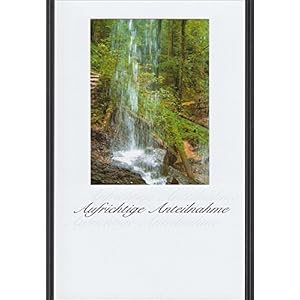 Handmadegruss Trauer, edle Kondolenzkarte, mit Text 