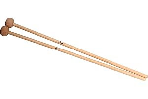 XDrum MG4 Baquetas Para Glockenspiel (Entrega en par, percusión, madera de arce, longitud total: 38 cm, diámetro de cabeza: 26 mm)