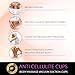 Amazing Set of 2 Beauty Skin Care Silicone Cupping Tools For Deep Tissue Vacuum Massage Therapy, Fast Cellulite Removal, Firming And Shaping of Thighs, Stomach, Waist, Body Sculpting Through Fat And Weight Reduction, Pain And Stress Relief By VAGA