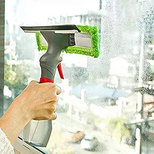 RamdevSales 3 in 1 Glass Cleaner Spray Pump,Easy Glass Cleaner Microfiber Cleaner and Wiper Best for Car Home Office Window Glass Cleaner (Pack Of 1)