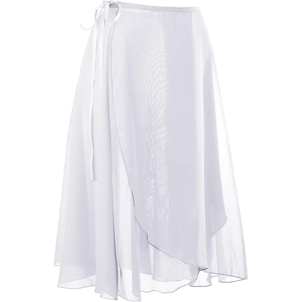 Jupe Danse MSemis En Mousseline - Asymétrique Pour Ballet, Patinage, Yoga Et Sport