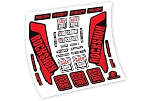 VINILOSBICI Adesivi in vinile adesivo Rock Shox Reba 2016 Forcella (Red)