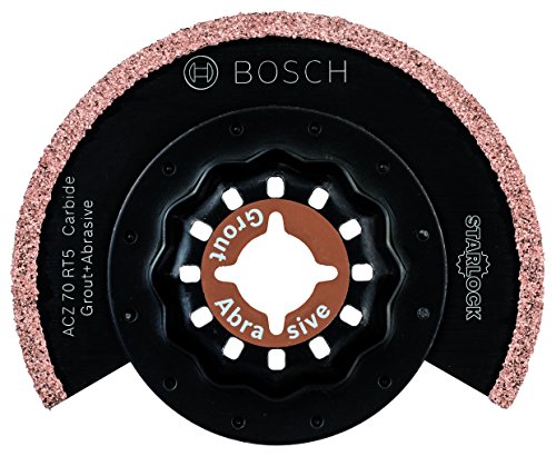 Bosch DIY Karbid Schmalschnitt-Segmentsägeblatt (Mörtel und Fliesenkleber für Multifunktionswerkzeuge Starlock) (ACZ 70 RT5)