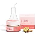 biocule Glow Lip Scrub Balm for Glowing Pink Lips | Exfoliates & Heals Dry, Chapped & Dark Lips | with Glabridin, Omega & Vitamin E from Licorice & Olive | Peppermint Flavor | 100% Natural, 12g
