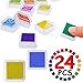 Produktbild Stempelkissen Set 24 Farben, Stempel Bunt und Kinder Stempelkissen für Fingerabdrücke, Papier Handwerk Stoff, Malerei, Mehrfarbige, Hochzeitsbriefpapier, Personalisierte Tischdekoration, Geschenke VOOA