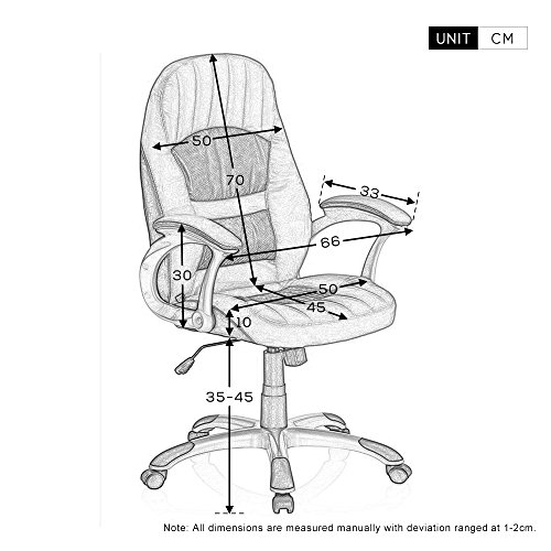 BTM Executive Chair Office Chair RACER 200 Art Leather Red&Black