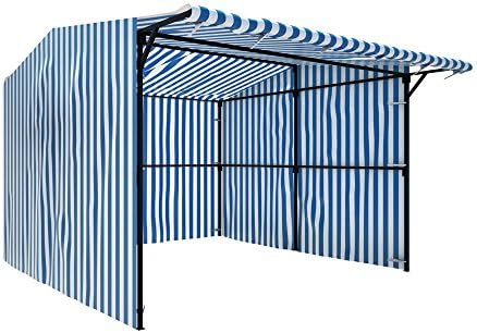 Fashion Market Stall Walk In with Front Overhang All Colours and Sizes Outdoor Trade Stand Kiosk Mobile Professional Heavy Duty Steel Frame Full Kit