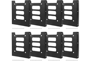 VOANZO 8Pcs 2.5 "a 3.5" SSD HDD Hard Disk Drive Bays Holder Metallo Staffa di Montaggio Adattatore con Viti