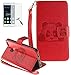 Produktbild Huawei P9 Lite(2016) Neu Design Hülle mit Panzerglas,ISENPENK Original Flip Bookstyle Cover Wasserdicht Shockproof Anti Slip Protection Stoßfest Leather Case mit Standfunktion,3D Panda Muster Pattern Wallet Case mit Intern Karte Schlitz,Outdoor Stoßdämpfend Magnetic Closure Handygürtel Wallet Tasche Schutzhülle Leathertasche für Huawei P9 Lite(2016) 5.2Zoll-[rot]+Panzerglas/Schutzfoile/Scutzglas
