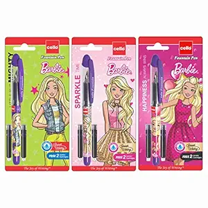 Cello Dreams Barbie Fountain Pen - 3 pen Combo
