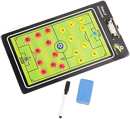 Rechoo Soccer Coaches Football Magnetic Tactic Board Double Sided Football Clipboard
