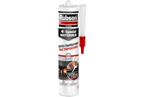 TMPPRO Hochtemperatur Dichtmasse Schwarz – Hitzebeständiger Silikat-Dichtstoff bis 1200°C – 1K Ofendichtmasse für Kamin, Grill, Ofen, Heizung (1 x 280ml)