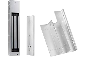 DIGINEX HFeng Serrure électromagnétique 280 kg avec contrôle d'accès magnétique avec support ZL DC 12 V pour porte simple (serrure de 280 kg + support ZL)