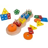 Bee Smart Ahşap Oyuncak Geometrik Bul Tak Karışık Renkli, T7L34569625N1-STD-S