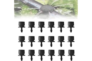 KLYNGTSK 8-otworowy system nawadniania ogrodowego, regulowany, mikro-kropelkowy, system kropelkowy, zapobiegający zatykaniu, do szklarni, ogrodnictwa, rolnictwa, nawadniania kropelkowego, 100 szt