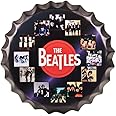 EAZYWAGON Decorative Metal Bottle Caps Wall Sign Plates - 14X14 Inches – The Beatles CD | Metal Sign Wall Hanging Bottle Cap for Home, Bar & Cafe Decoration | Retro & Vintage Scratch Look Wall Plaques