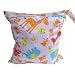 Baby Kleinkind Wasserdichtem Reißverschluss Wiederverwendbare Stoff Windel Tasche w / bunte Eulen Muster Rosa (Style 13)
