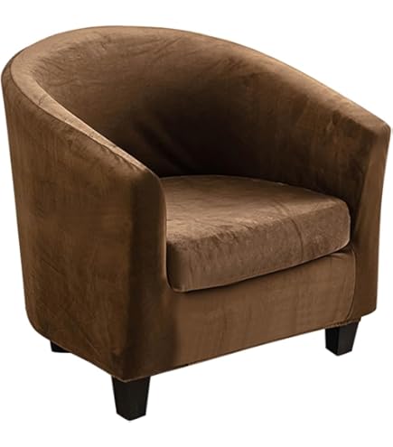 Meigeh Chesterfield fauteuilhoes voor 1-zits, elastisch, clubfauteuil