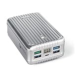 ZENDURE A8 Batteria di Emergenza Esterna del Caricabatteria 26800mAh Portable [Mostro Quick-Charge] - Con Display a LED e la Tecnologia Digitale Fast Charge 3.0 Qualcomm per iPad, iPhone, Samsung e altri iOS e Android (Argento)