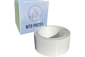 MTB PROTEX 25mm x 1m, 2m, 3m Helicopter Tape or Bike Protection Tape - Bike Accessories to Protect Your MTB, eBike, Road Bike from Scratches, Stone and Gravel Damage - Self Adhesive Paint Protection Film