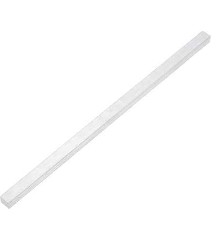 6 Barras Planas De Aluminio 6061 - Medidas 3x15x305 Mm, Plateadas, Para Bricolaje, Construcción Y Manualidades