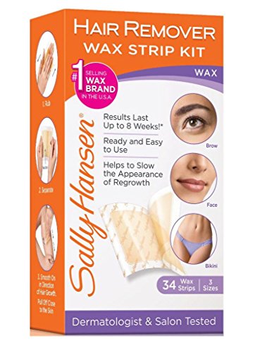 3 Pack Hair Remover Wax Strip Kit and for Face Brow & Bikini NIB